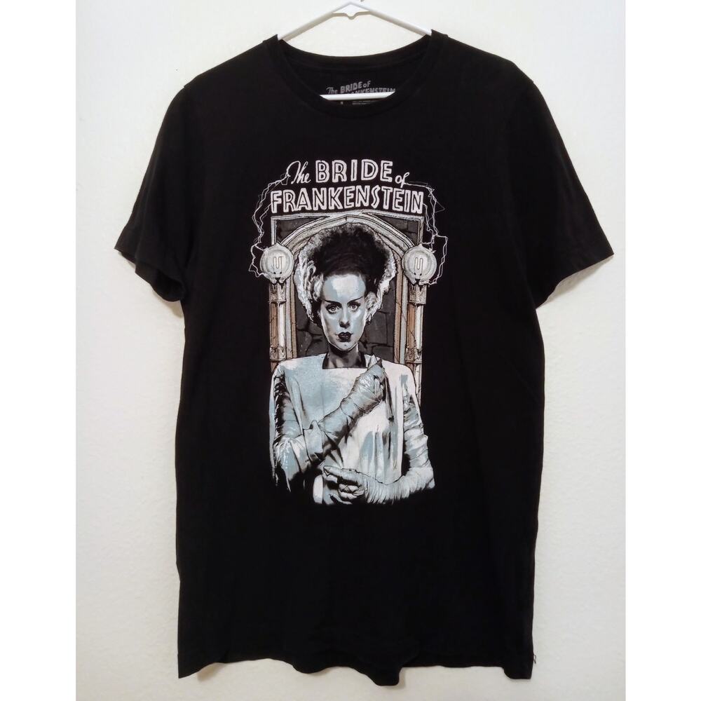 RARE Fright Rags The Bride of Frankenstein Classic Graphic Horror T-Shirt SZ L